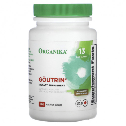 Organika, Goutrin, с порошком из плодов вишни, 120 вегетарианских капсул