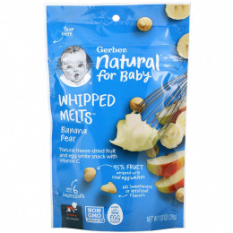 Gerber, Whipped Melts, Banana Pear, Crawler, 10+ Months, 1.0 oz (28 g)