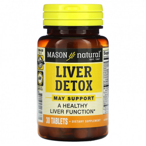 Mason Natural, Liver Detox, 30 таблеток