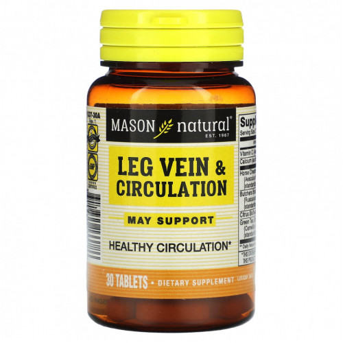 Mason Natural, Leg Vein & Circulation, 30 таблеток