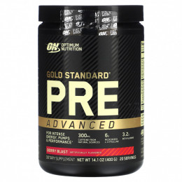 Optimum Nutrition, Gold Standard Pre Advanced, Berry Blast, 400 г (14,1 унции)