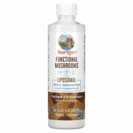 MaryRuth Organics, Functional Mushrooms Liposomal, соленый шоколад, 450 мл (15,22 жидк. Унции)