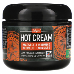 Maryann Organics, Hot-Cream, средство для массажа и согревающих тренировок, 4 жидк. Унции