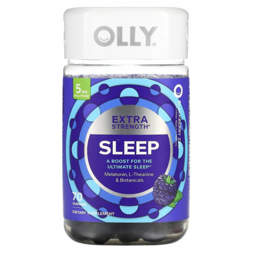 OLLY, Sleep, Blackberry Zen`` 70 жевательных таблеток