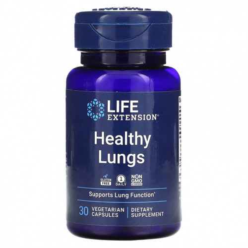 Life Extension, Healthy Lungs, 30 вегетарианских капсул