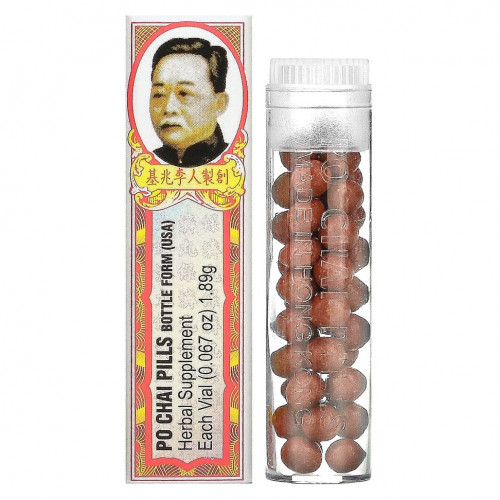 Li Chung Shing Tong, Po Chai Pills, 10 флаконов, 18,9 г (0,67 унции)