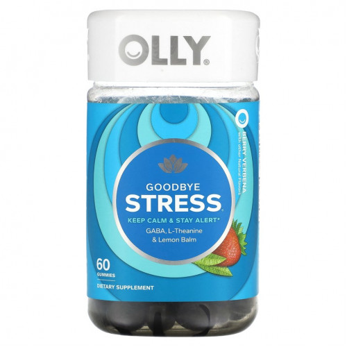 OLLY, Goodbye Stress, ягодная вербена, 60 жевательных таблеток