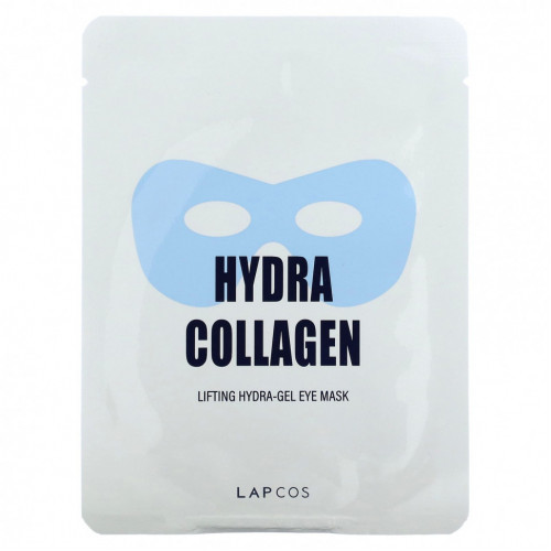 Lapcos, Hydra Collagen, увлажняющая гидрогелевая маска для кожи вокруг глаз, 1 шт., 10 г (0,35 унции)