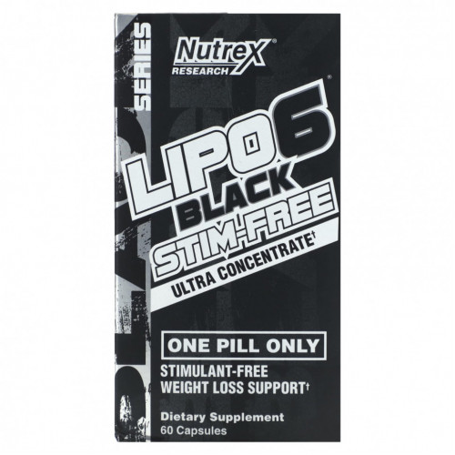 Nutrex Research, Lipo 6 Black, ультраконцентрат, 60 капсул