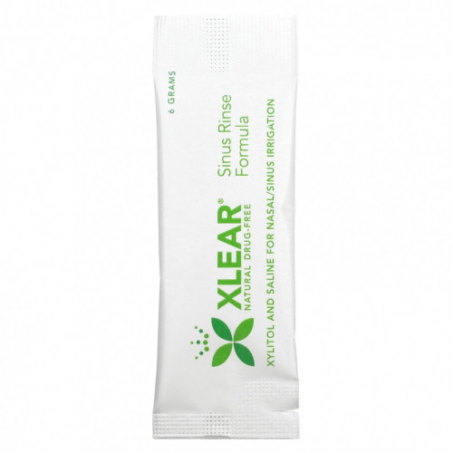 Xlear, Natural Sinus Rinse в пакетиках, быстрое облегчение, 50 шт., По 6 г