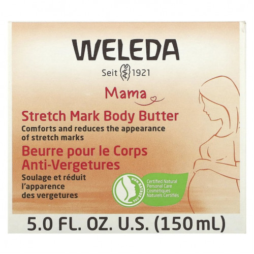 Weleda, Mama, масло для тела от растяжек, 150 мл (5 жидк. Унций)