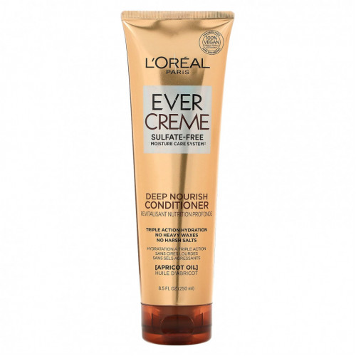 L'Oréal, Ever Creme, кондиционер для глубокого питания с абрикосовым маслом, 250 мл (8,5 жидк. Унции)