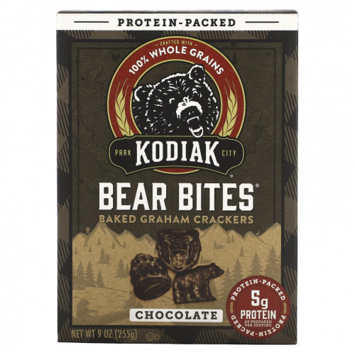 Kodiak Cakes, Bear Bites, запеченные крекеры с шоколадом, 255 г (9 унций)