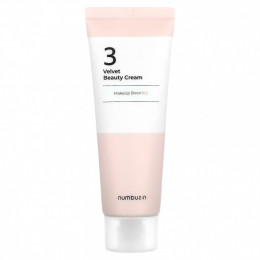 Numbuzin, Velvet Beauty Cream, крем для улучшения макияжа, № 3, 60 мл (2,02 жидк. Унции)