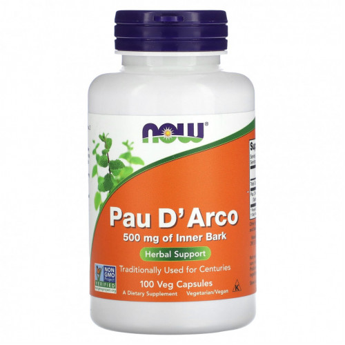 NOW Foods, Pau D'Arco`` 100 растительных капсул