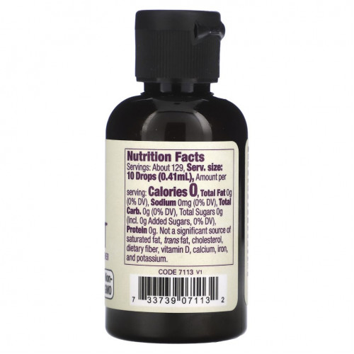 NOW Foods, Organic Amaretto Monk Fruit, низкокалорийный жидкий подсластитель, 53 мл (1,8 жидк. Унции)