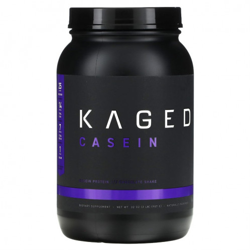 Kaged, Kasein Premium Casein Protein, шоколадный коктейль, 907 г (2 фунта)