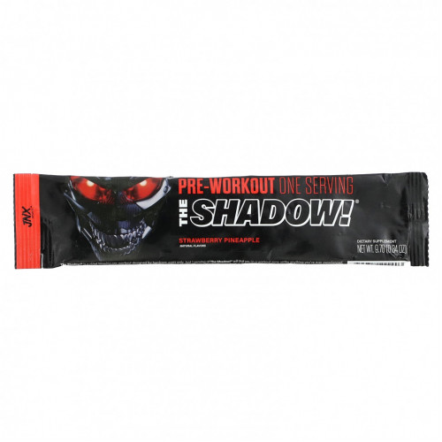 JNX Sports, The Shadow, перед тренировкой, клубничный и ананас, 1 шт., 9,7 г (0,34 унции)