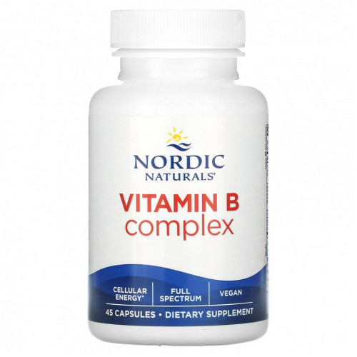 Nordic Naturals, Комплекс витаминов группы B, 45 капсул