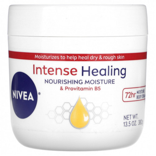 Nivea, Intense Healing, питательное увлажнение и провитамин B5, 382 г (13,5 унции)