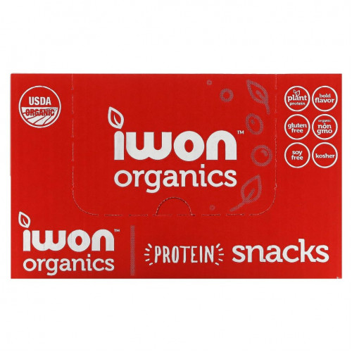 IWON Organics, Organics Protein Stix, острый сладкий перец, 8 пакетиков по 42 г (1,5 унции)