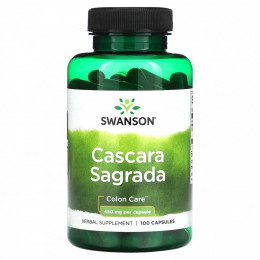 Swanson, Cascara Sagrada, 450 мг, 100 капсул