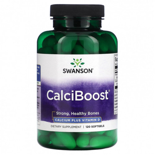 Swanson, CalciBoost`` 120 мягких таблеток