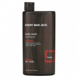 Every Man Jack, Гель для душа и геля для душа, кедр, 500 мл (16,9 жидк. Унции)