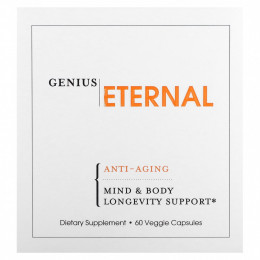 The Genius Brand, Eternal, антивозрастное средство, 60 растительных капсул