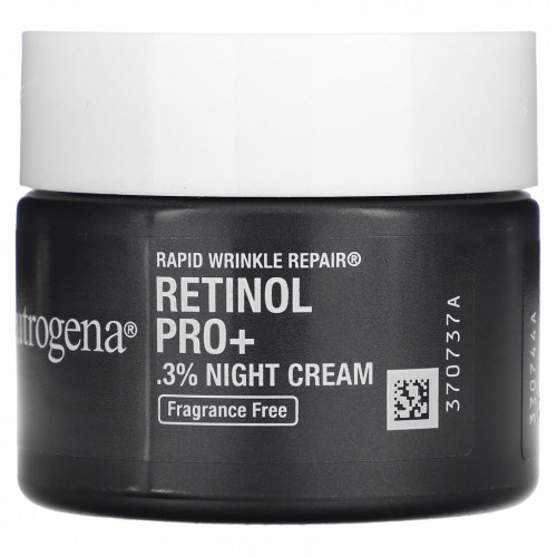 Neutrogena, Retinol Pro + .3% ночной крем, без отдушек, 48 г (1,7 унции)