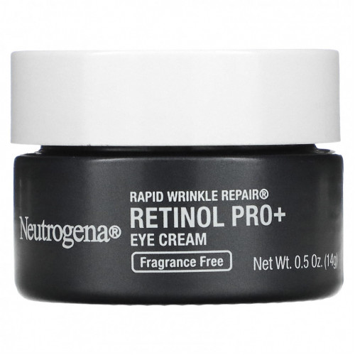 Neutrogena, Rapid Wrinkle Repair, крем для кожи вокруг глаз с ретинолом, без отдушек, 14 г (0,5 унции)