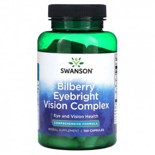 Swanson, Bilberry Eyebright Vision Complex, 100 капсул