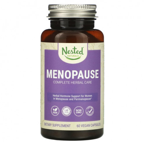 Nested Naturals, Menopause Complete Herbal Care, 60 веганских капсул