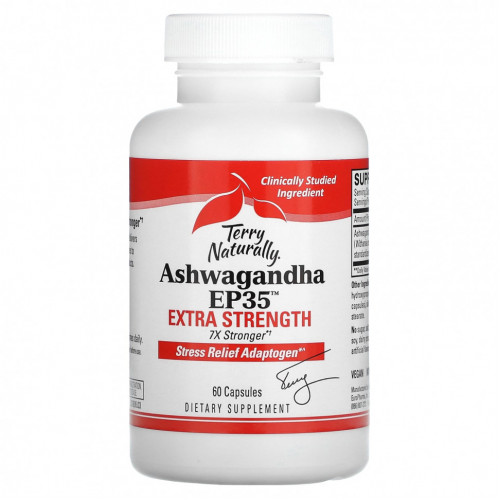 Terry Naturally, Ashwagandha EP35 Extra Strength, 60 капсул