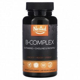 Nested Naturals, B-Complex, 60 веганских капсул