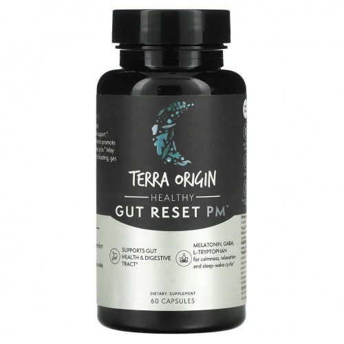 Terra Origin, Healthy Gut Reset PM, 60 капсул