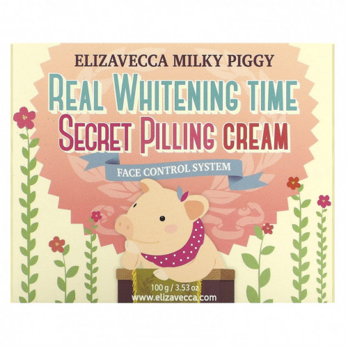 Elizavecca, Milky Piggy, Secret Pilling Cream, крем для пилинга кожи лица, 100 г (3,53 унции)