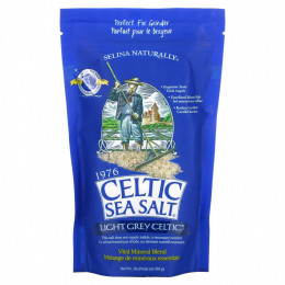 Celtic Sea Salt, Light Grey Celtic, смесь основных минералов, 454 г (1 фунт)