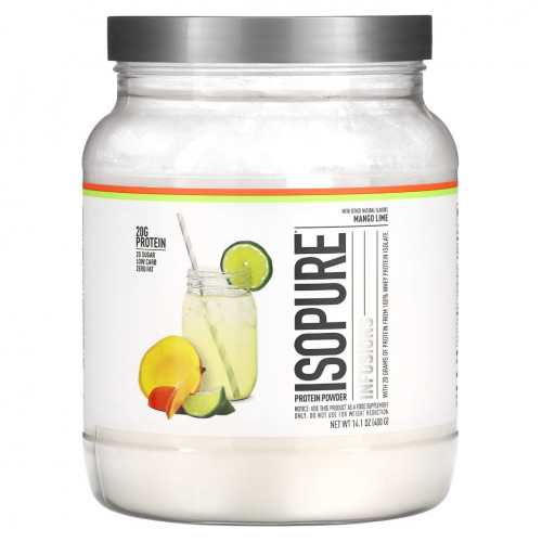 Isopure, Infusions, протеиновый порошок, манго и лайм, 400 г (14,1 унции)