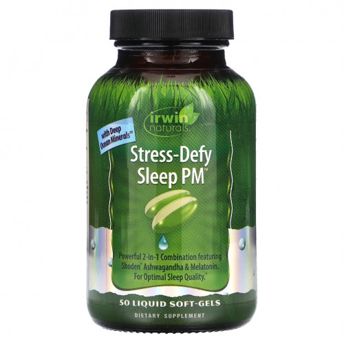 Irwin Naturals, Stress-Defy Sleep PM, 50 мягких таблеток