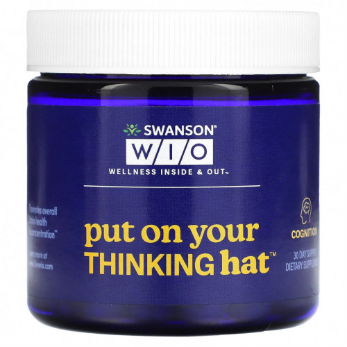 Swanson WIO, Put On Your Thinking Hat, 30 вегетарианских капсул