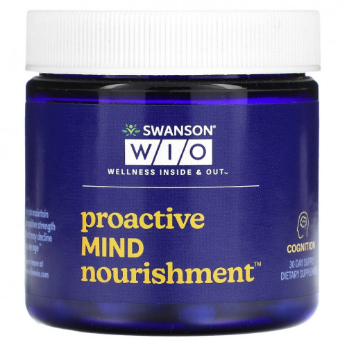 Swanson WIO, Proactive Mind Nourrition, 30 вегетарианских капсул