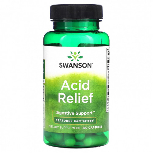 Swanson, Acid Relief, 60 капсул