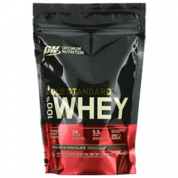 Optimum Nutrition, Gold Standard, 100% Whey, протеиновая сыворотка со вкусом шоколада, 454 г (1 фунт)