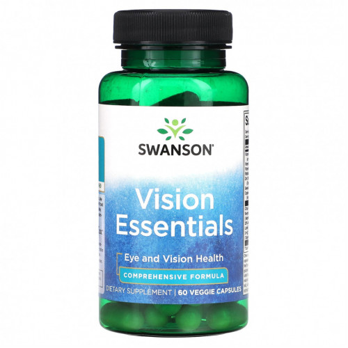 Swanson, Vision Essentials, 60 растительных капсул