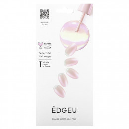 Edgeu, Perfect Gel Nail Wraps, ENA 139, молочно-розовый, набор из 16 полосок