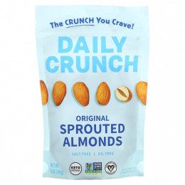 Daily Crunch, Проросший миндаль, оригинальный, 141 г (5 унций)