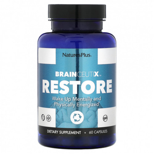 NaturesPlus, BrainCeutix Restore, 60 капсул