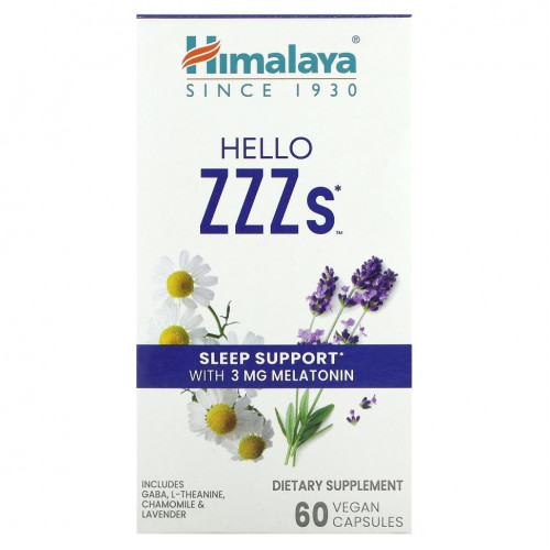 Himalaya, Hello ZZZs`` 60 веганских капсул