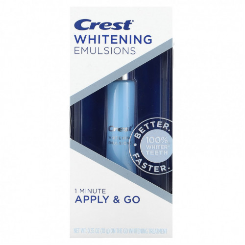 Crest, Whitening Emulsions, On the Go Whitening Treatment, 10 г (0,35 унции)